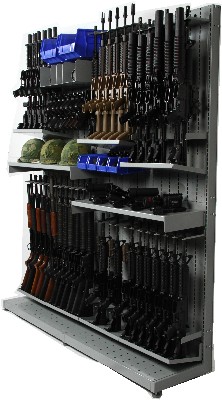 Weapon Shelving with Rifle Bases