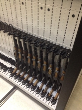 Mobile Shelving Weapon Rack Rifle Storage