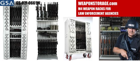 M4 Weapon Racks for Law Enforcement Agencies