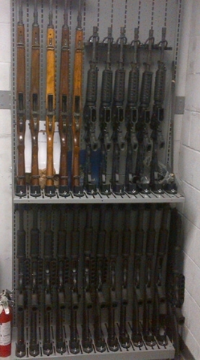 Combat Weapon Shelving Rifle Storage