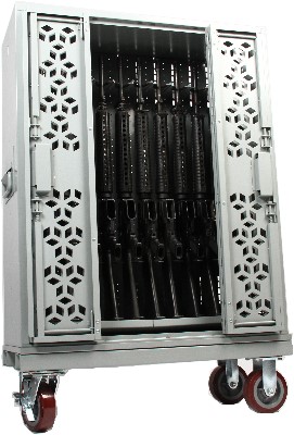 LEO-12 Weapon Rack with Caster Base & Handles